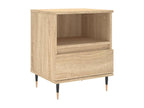Dormeva 2-piece bedside tables, oak finish, 40x35x50 cm, engineered wood, DVPA65702