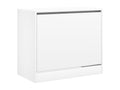White shoe cabinet 80x42x69 engineered wood WBHA93633