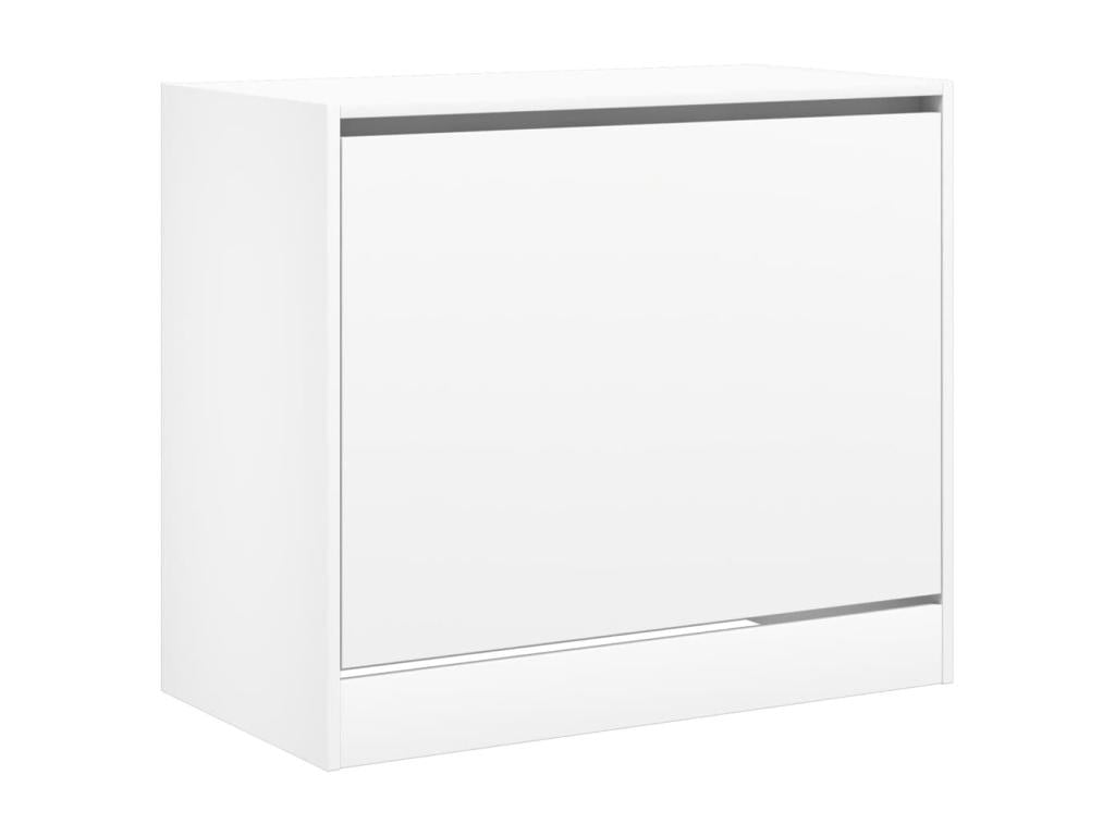 Armoire à chaussures blanc 80x42x69 bois d'ingénierie WBHA93633