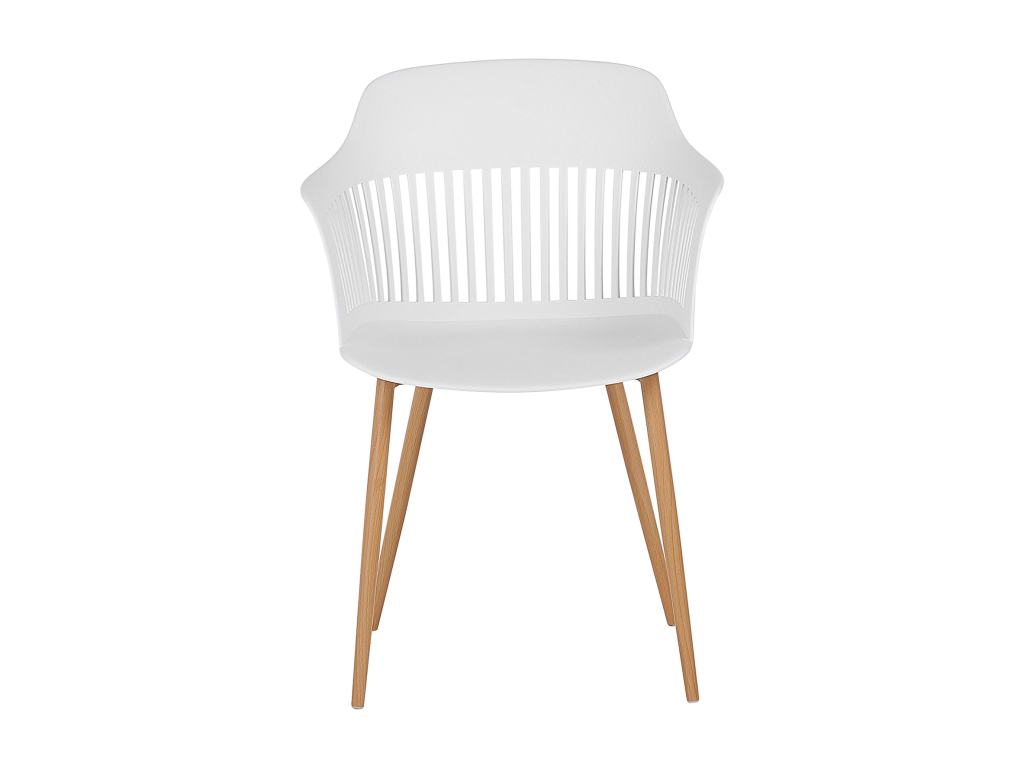 Set of 2 Lysvia White Dining Chairs YEWC24285